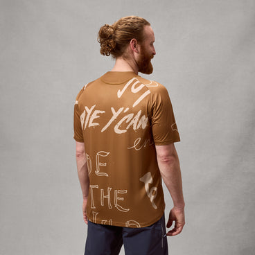 Men's SingleTrack S/S Print Tee - Trail Bronze