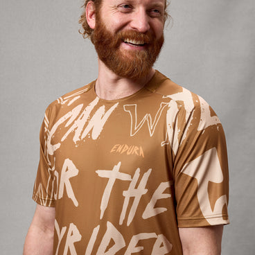 Men's SingleTrack S/S Print Tee - Trail Bronze