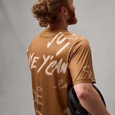 Men's SingleTrack S/S Print Tee - Trail Bronze