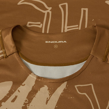 Men's SingleTrack S/S Print Tee - Trail Bronze