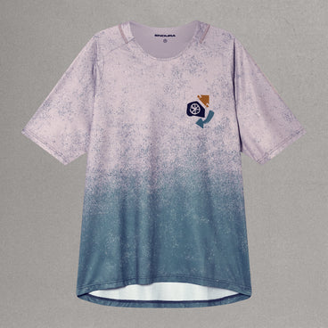 Men's SingleTrack S/S Print Tee - Titanium
