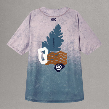 Men's SingleTrack S/S Print Tee - Titanium