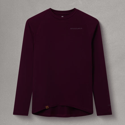 Women's BaaBaa Blend L/S Base Layer - Aubergine