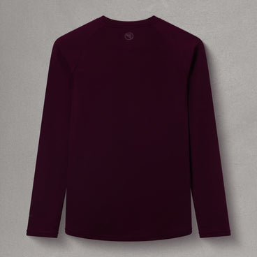 Women's BaaBaa Blend L/S Base Layer - Aubergine