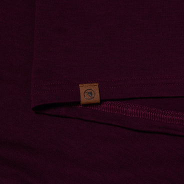 Women's BaaBaa Blend L/S Base Layer - Aubergine