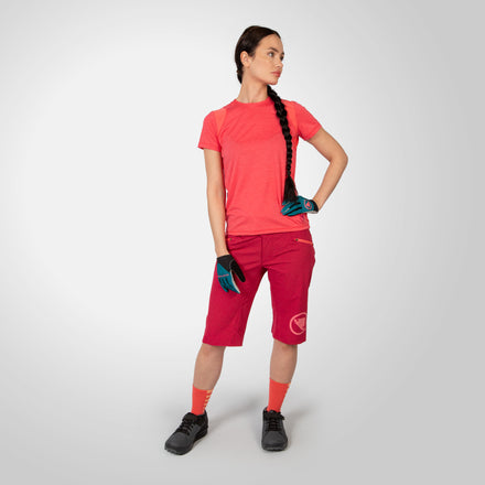 Women's SingleTrack Lite Shorts - Berry