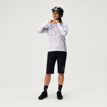 Women's Ltd Marble Print L/S Tee - Heather
