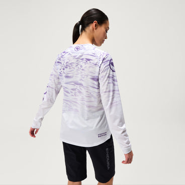 Women's Ltd Marble Print L/S Tee - Heather