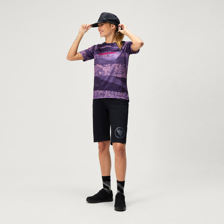 Women's Ltd Patchwork S/S Tee - Bramble