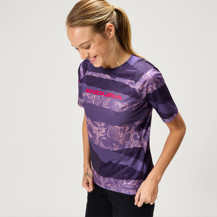 Women's Ltd Patchwork S/S Tee - Bramble