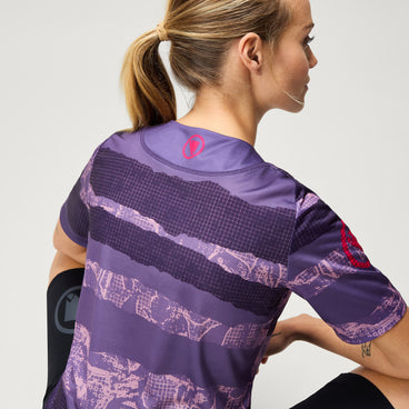 Women's Ltd Patchwork S/S Tee - Bramble