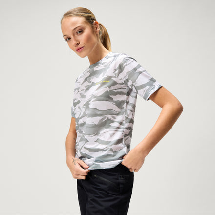 Women's Ltd Mountain Camo S/S Tee - Haar Grey