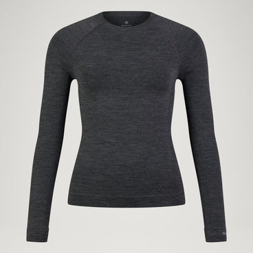 Women's BaaBaa Pro L/S Base Layer Top - Grey