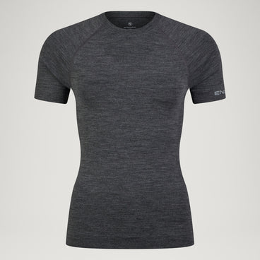 Women's BaaBaa Pro S/S Base Layer Top - Grey