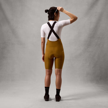 Women's AllTrack Ride Bib Shorts - Trail Bronze
