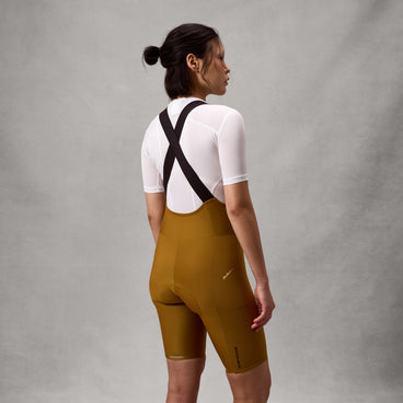 Women's AllTrack Ride Bib Shorts - Trail Bronze