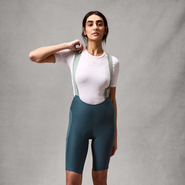Women's AllTrack Ride Bib Shorts - Teal