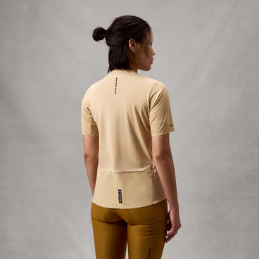 Women's AllTrack Ride S/S Tech Tee - Sand