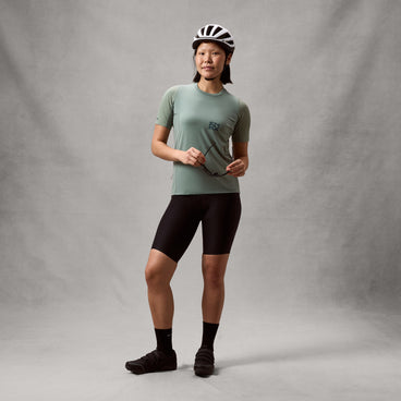 Women's AllTrack Ride S/S Tech Tee - Sage Green