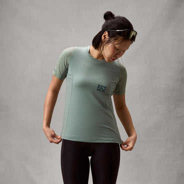 Women's AllTrack Ride S/S Tech Tee - Sage Green