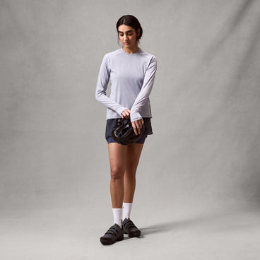 Women's AllTrack Rout L/S Tech Tee - Aluminium