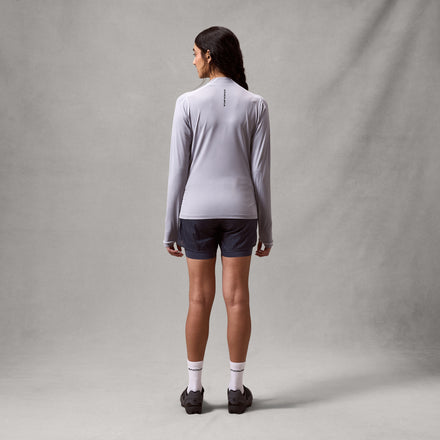 Women's AllTrack Rout L/S Tech Tee - Aluminium