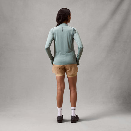 Women's AllTrack Rout L/S Tech Tee - Sage Green
