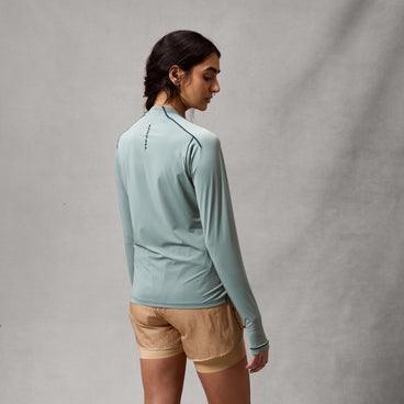 Women's AllTrack Rout L/S Tech Tee - Sage Green