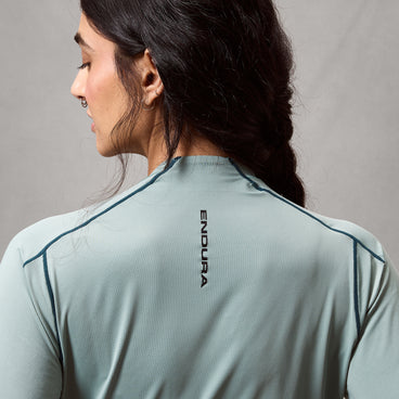 Women's AllTrack Rout L/S Tech Tee - Sage Green
