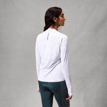 Women's AllTrack Rout L/S Tech Tee - White