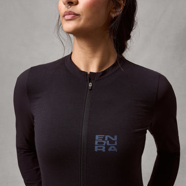 Women's AllTrack Ride L/S Jersey - Black