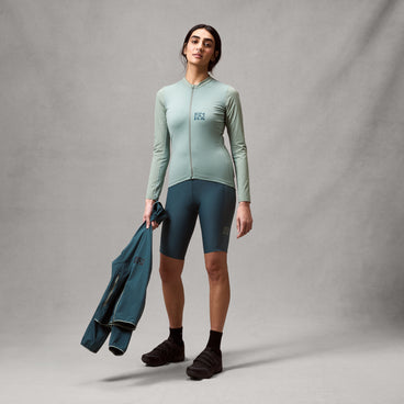 Women's AllTrack Ride L/S Jersey - Sage Green