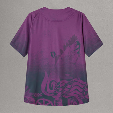 Women's SingleTrack S/S Print Tee - Endura Purple