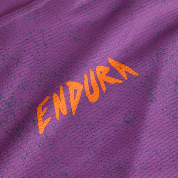 Women's SingleTrack S/S Print Tee - Endura Purple