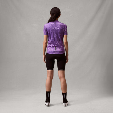 Women's Pro SL S/S Print Jersey - Endura Purple