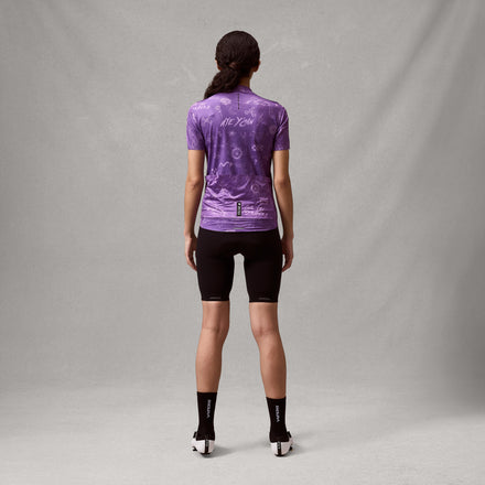 Women's Pro SL S/S Print Jersey - Endura Purple