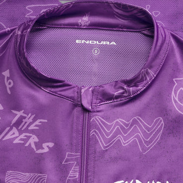 Women's Pro SL S/S Print Jersey - Endura Purple