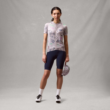 Women's Pro SL S/S Print Jersey - Titanium