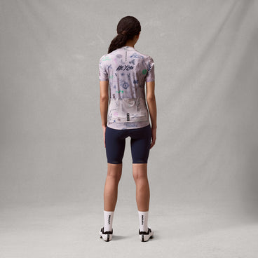 Women's Pro SL S/S Print Jersey - Titanium