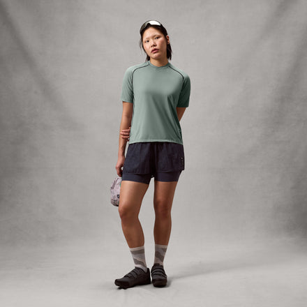 Women's AllTrack Rout S/S Tech Tee - Sage Green