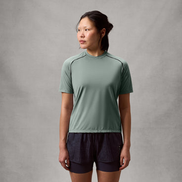 Women's AllTrack Rout S/S Tech Tee - Sage Green