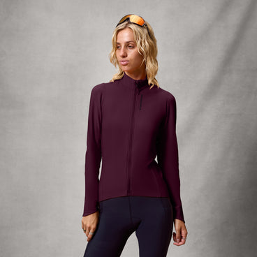 Women's Loop Ride L/S Jersey - Black Cherry