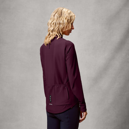 Women's Loop Ride L/S Jersey - Black Cherry