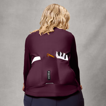 Women's Loop Ride L/S Jersey - Black Cherry