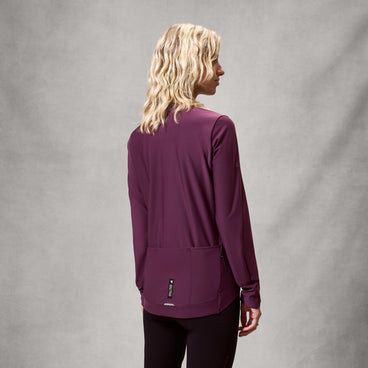 Women's AllTrack Race Roubaix Jersey - Black Cherry