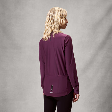 Women's AllTrack Race Roubaix Jersey - Black Cherry