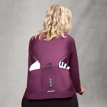 Women's AllTrack Race Roubaix Jersey - Black Cherry