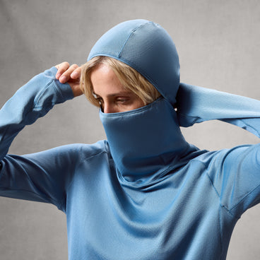 Women's AllTrack Rout Scuba Hoodie Fleece - Storm Blue
