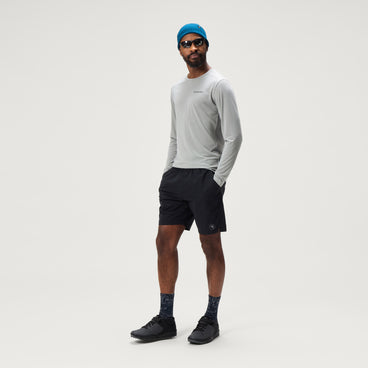 Men's Loop Baggy Shorts With Liner - Black