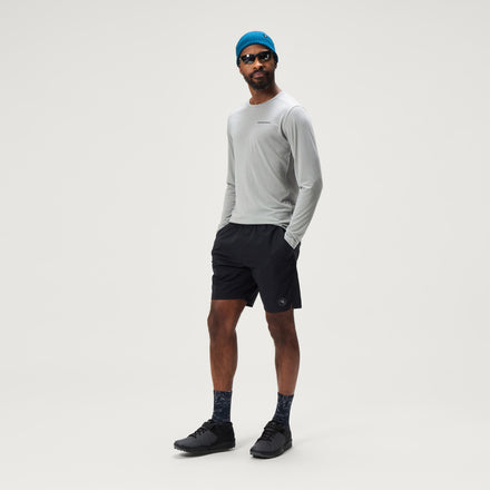 Men's Loop Baggy Shorts With Liner - Black